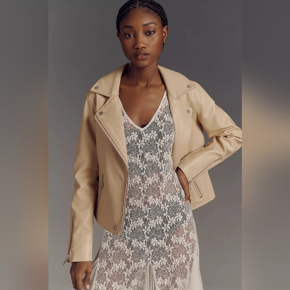 Anthropologie Leather Moto Jacket